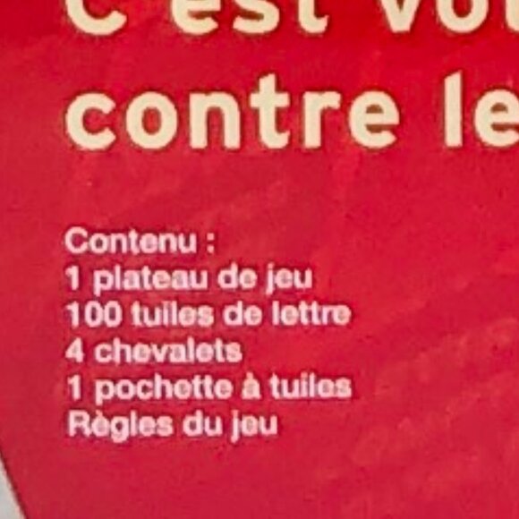 Scrabble French Version Hasbro Game New Sealed For Age 8+ - Picture 9 of 13